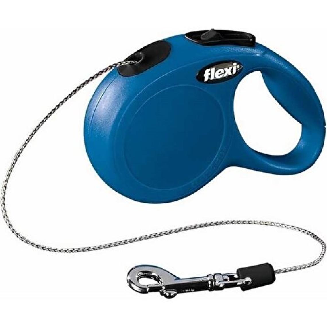 Flexi New Classic 5 m İp Small Mavi Otomatik Köpek Tasması
