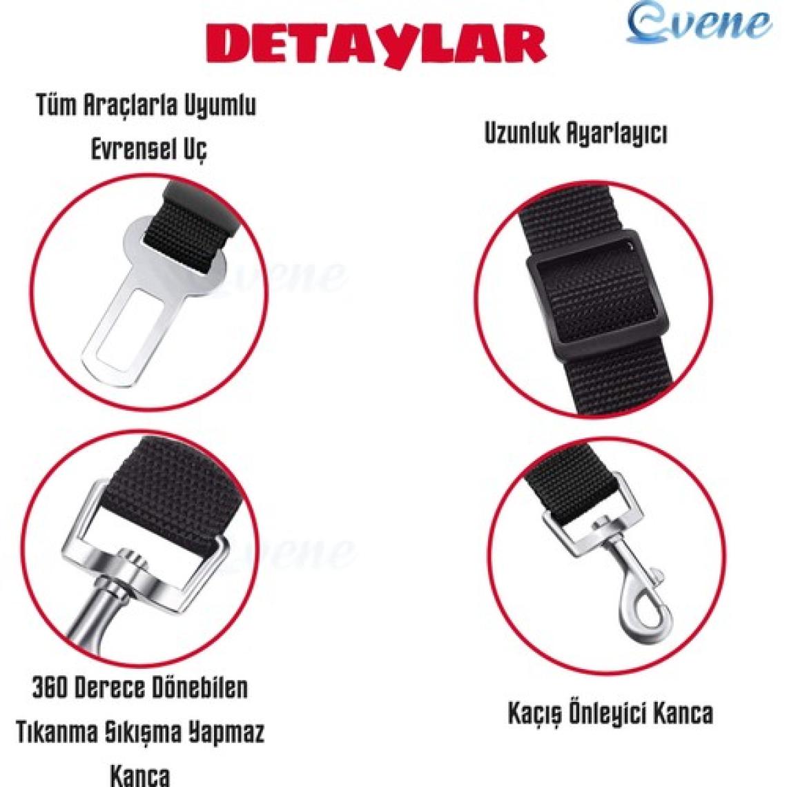 Evene Evcil Hayvan Araç Emniyet Kemeri Emniyet Tasması