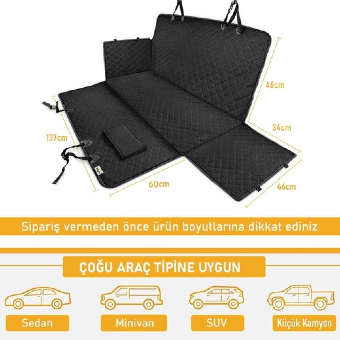 Haegs Evcil Hayvan Araba Koltuk Kılıfı, Oto Köpek Koltuk Örtüsü Su Geçirmez, Ağır Hizmet Tipi Gri