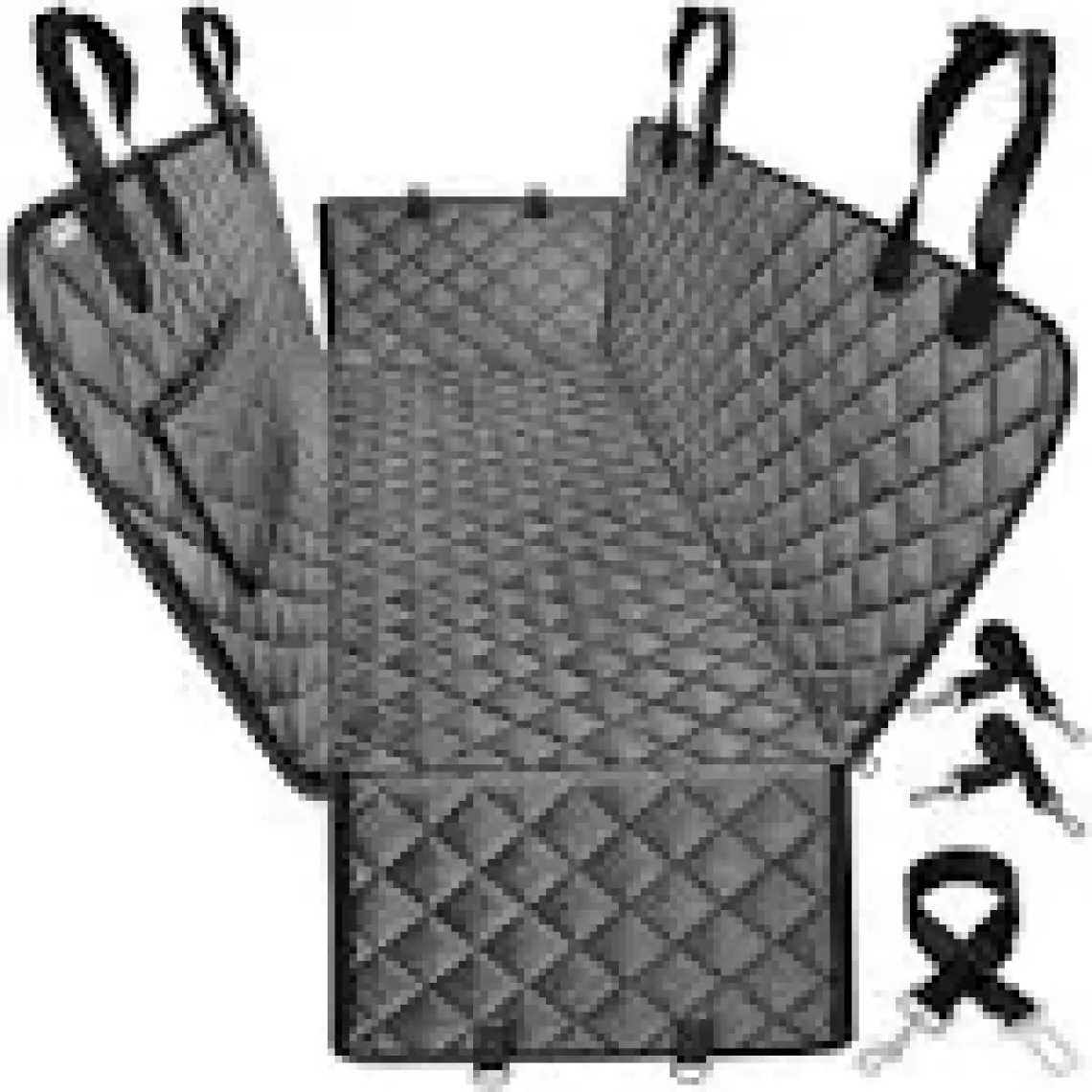 Haegs Evcil Hayvan Araba Koltuk Kılıfı, Oto Köpek Koltuk Örtüsü Su Geçirmez, Ağır Hizmet Tipi Gri