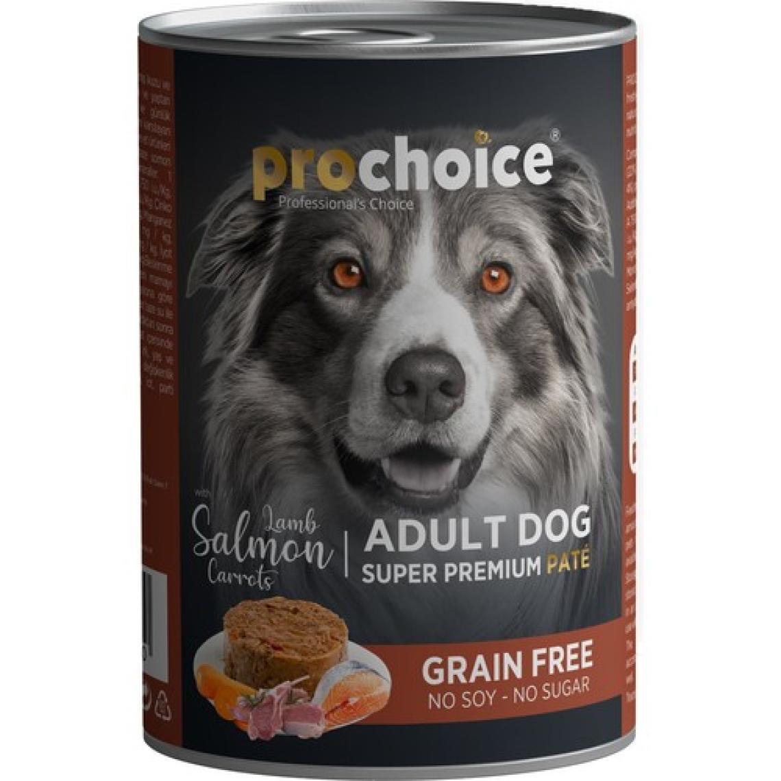 Pro Choice Prochice Kuzulu, Somonlu ve Havuçlu Yetişkin Köpek Konservesi 400 gr