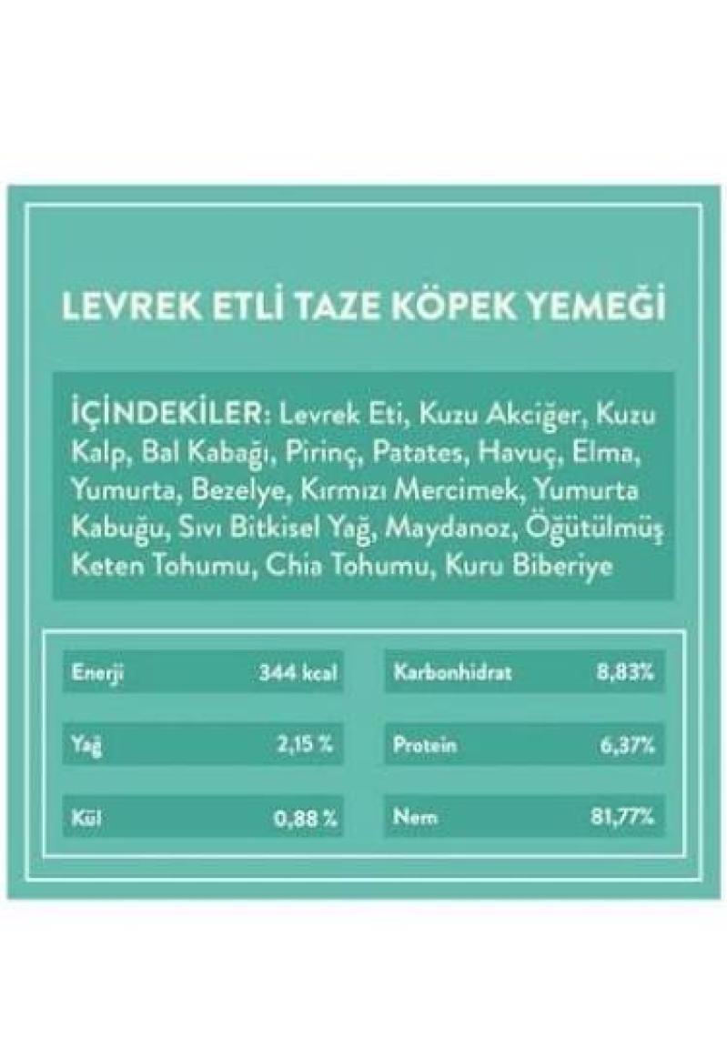 Kito Fresh Levrek Etli Taze Köpek Yemeği