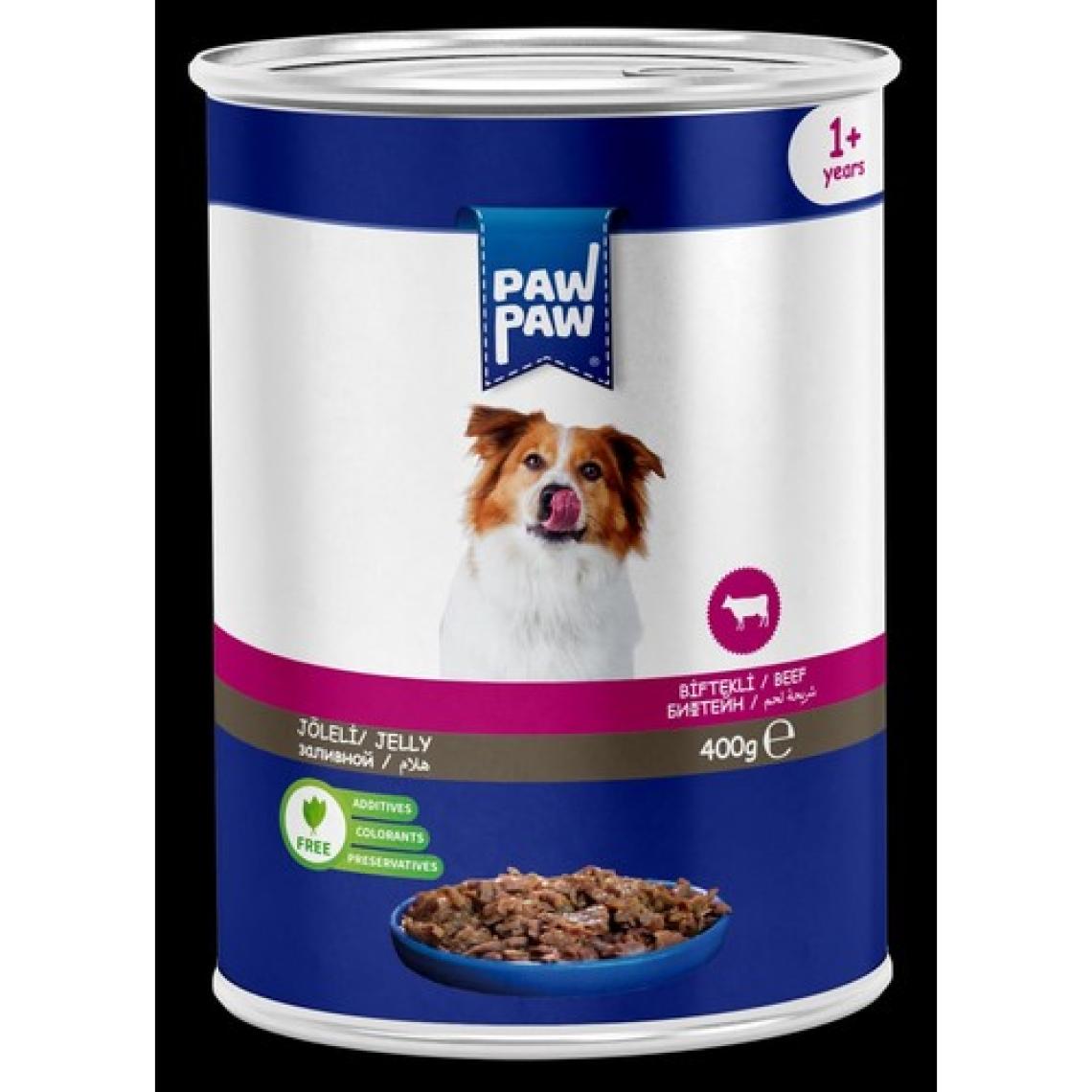 Pawpaw Joleli Biftek Etli Yetişkin Köpek Konservesi 400GR 24'lü
