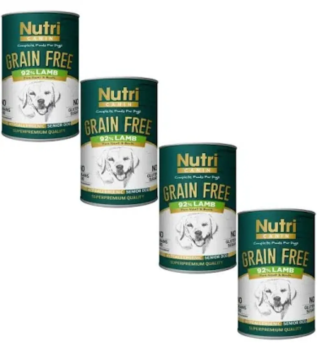 Nutri Canin Tahılsız Senior Kuzu Etli Köpek Konservesi 400 gr