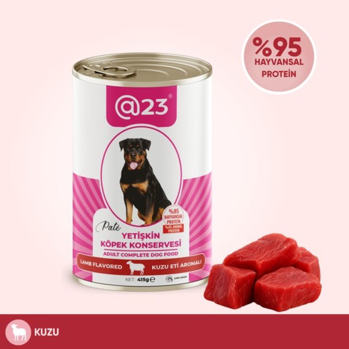 @23 Yetişkin Köpek Konservesi Kuzu Eti Aromalı 415 G