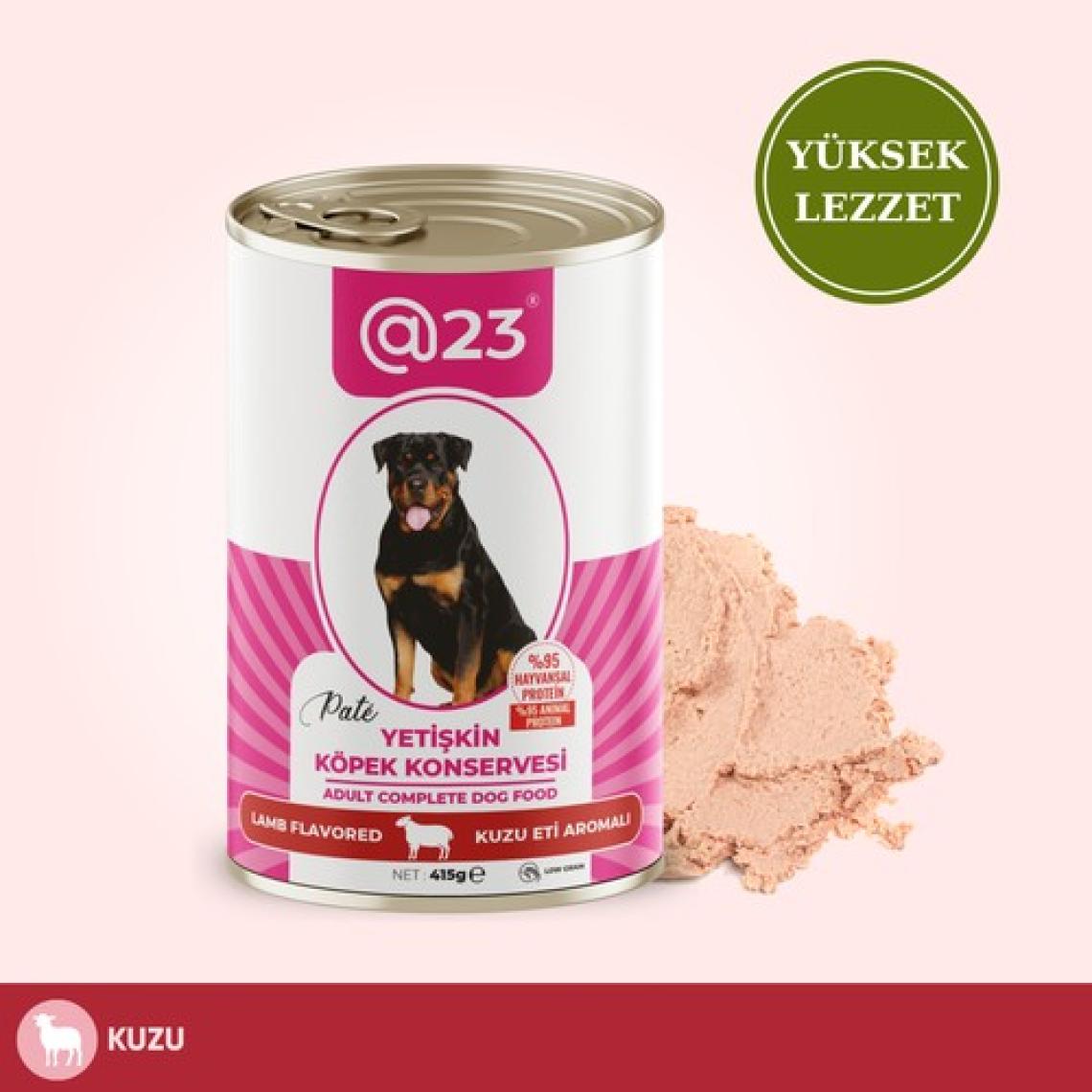 @23 Yetişkin Köpek Konservesi Kuzu Eti Aromalı 415 G