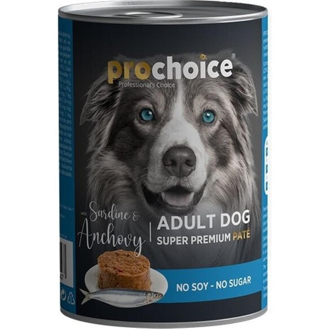 Pro Choice Sardalya Ve Hamsi Etli Şekersiz Ezme Yetişkin Köpek Konservesi 400gr