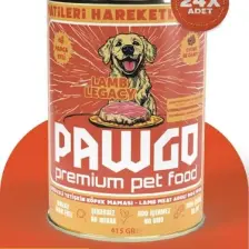 Pawgo Lamb Legacy | Kuzulu| 400 gr x 24 | Parça Etli | Köpek Yaş Mama