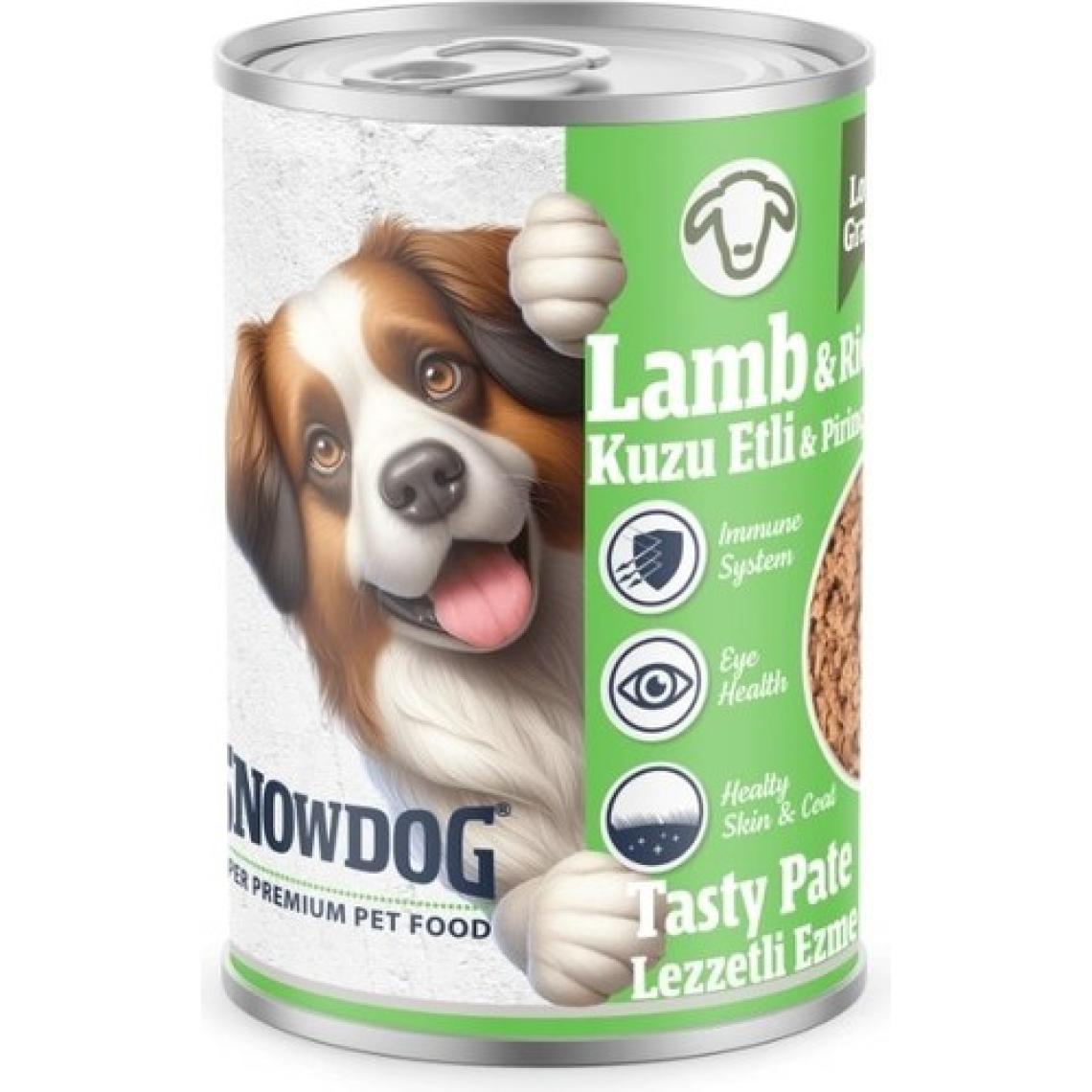 Snow Dog Premium Kıyılmış Kuzu Etli Köpek Konservesi 12 ADET*400 G