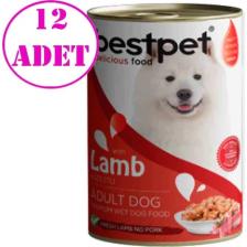 Bestpet Kuzulu Köpek Konservesi 400 gr 12 Adet