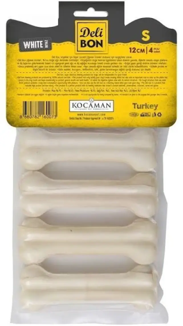 Delibon Pres Kemik 12 cm S Boy 4'ü Paket Beyaz