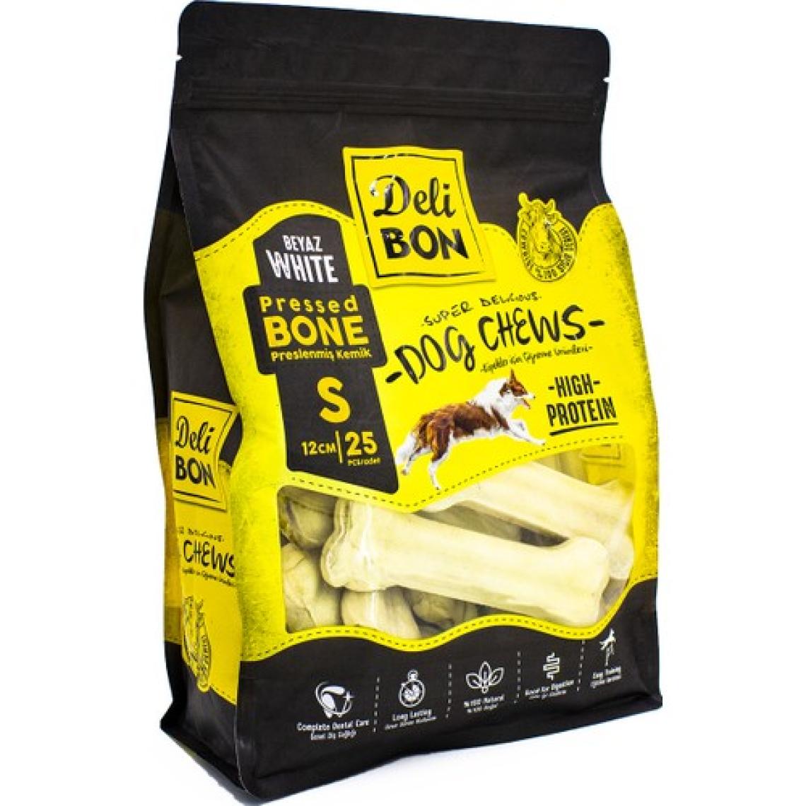 Delibon Pres Kemik 12 cm S Boy 25'li Torba Beyaz
