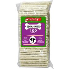 Freshy Dental Twists - Sütlü Burgu Çubuk - 100'Lü Mega Paket