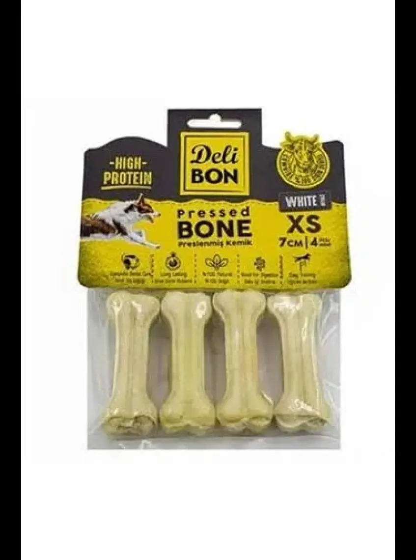 Delibon Pres Kemik 7 cm XS Boy 4'lü Paket Beyaz