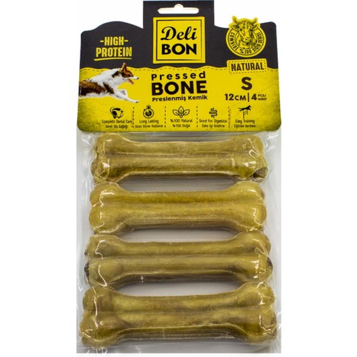 Delibon Pres Kemik 12 cm S Boy 4'lü Paket Naturel