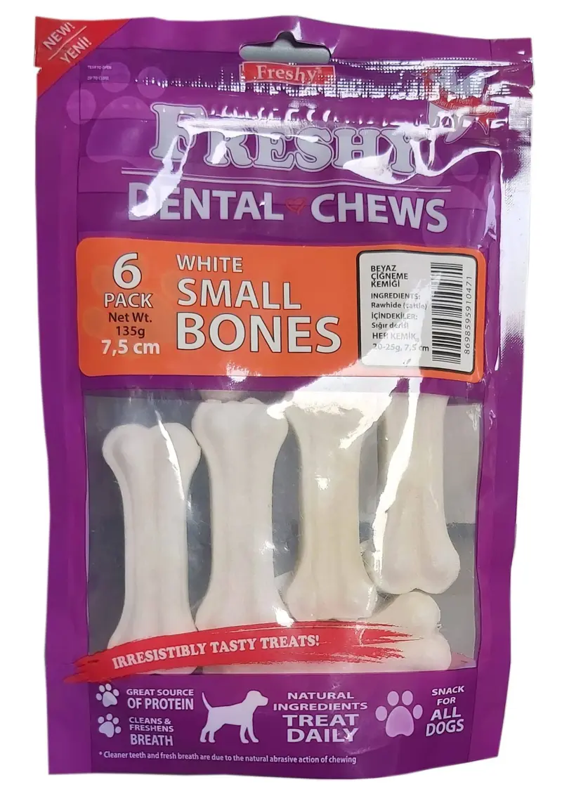 Freshy Dental Chews Beyaz Kemik 20-25 gr x 6