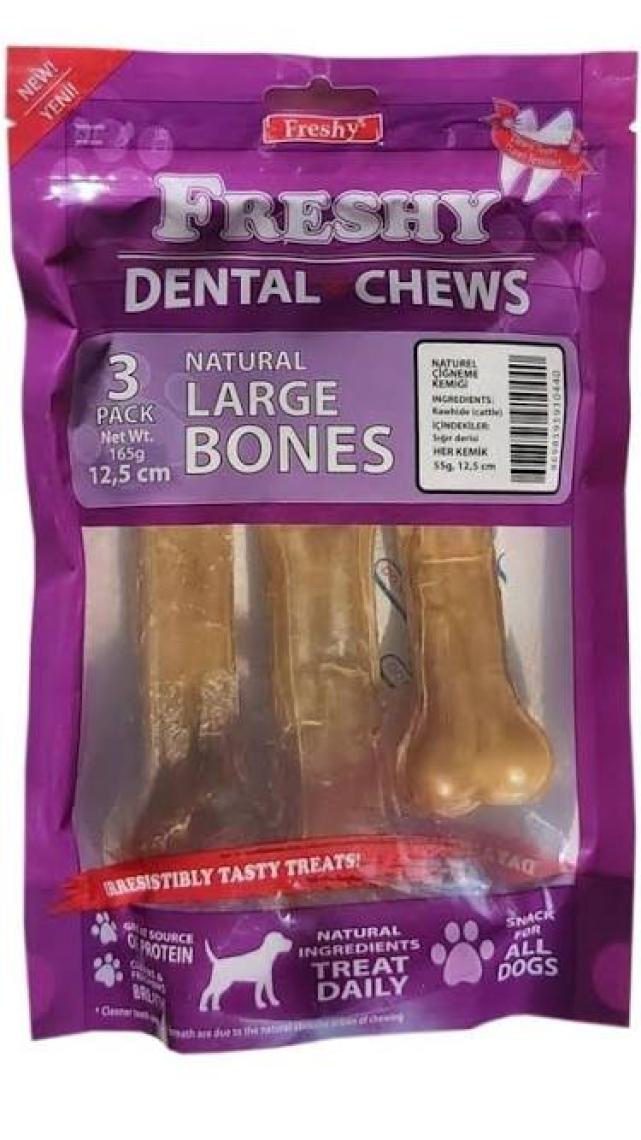 Freshy Dental Kemik  Dana Derisi- 3'lü 165 gr