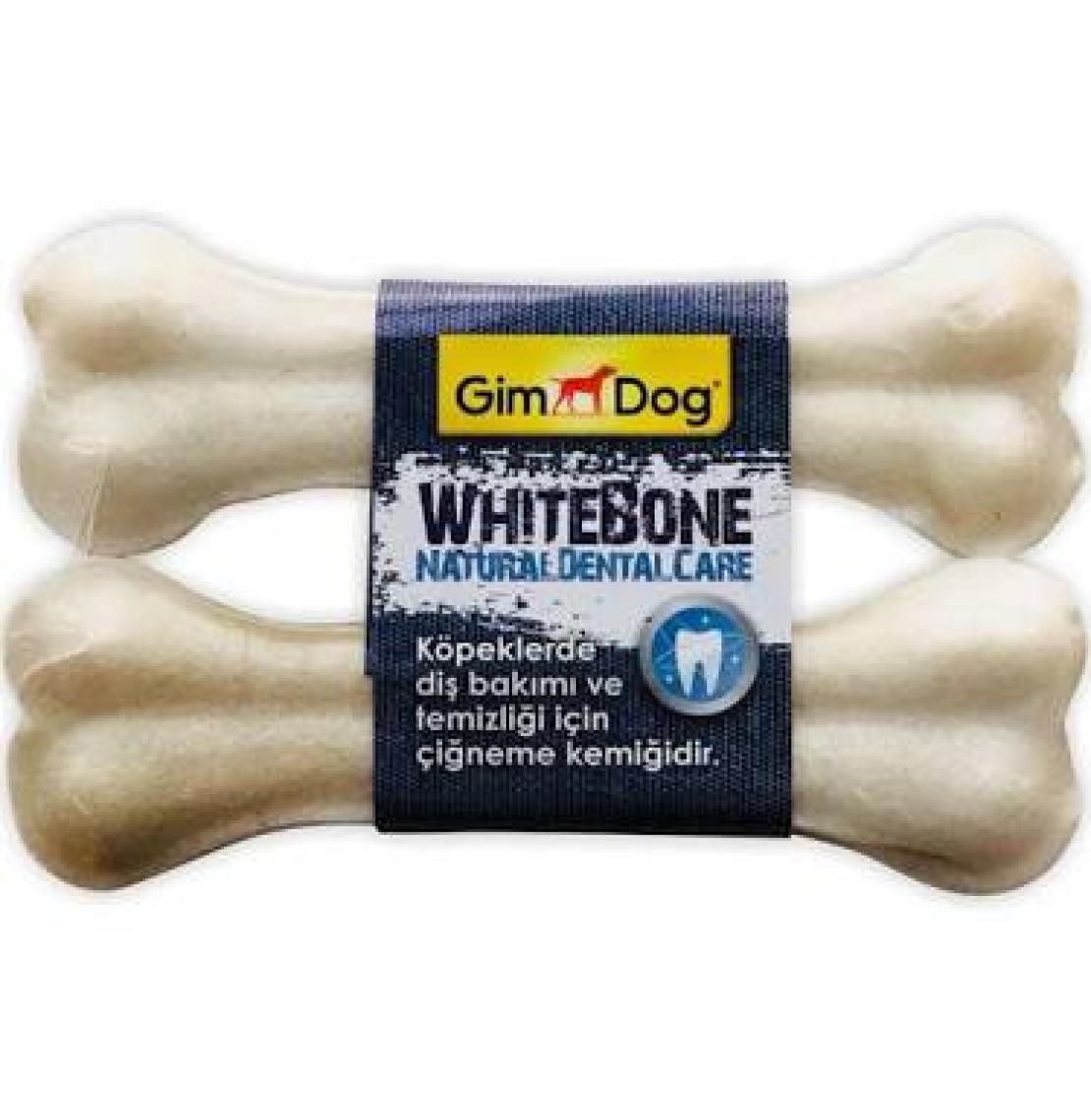 Gimdog Mordimi Press Beyaz Kemik Köpek Ödülü (2 li Paket) - 14 Cm