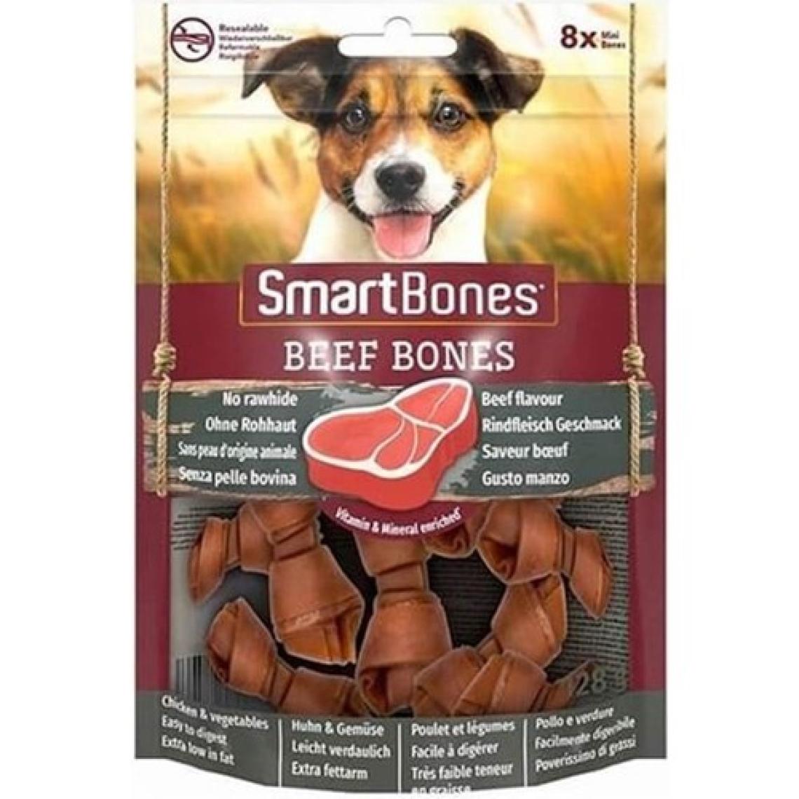 SmartBones Sığır Etli Mini Düğüm Kemik 8'li 128gr
