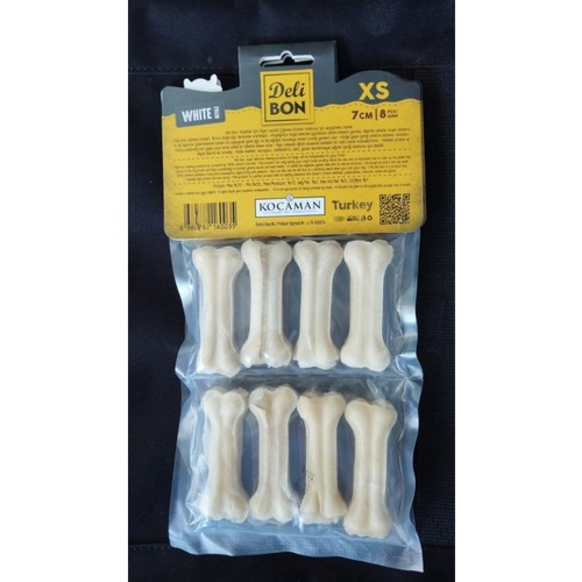Delibon Pres Kemik 7 cm XS Boy 8'li Paket Beyaz
