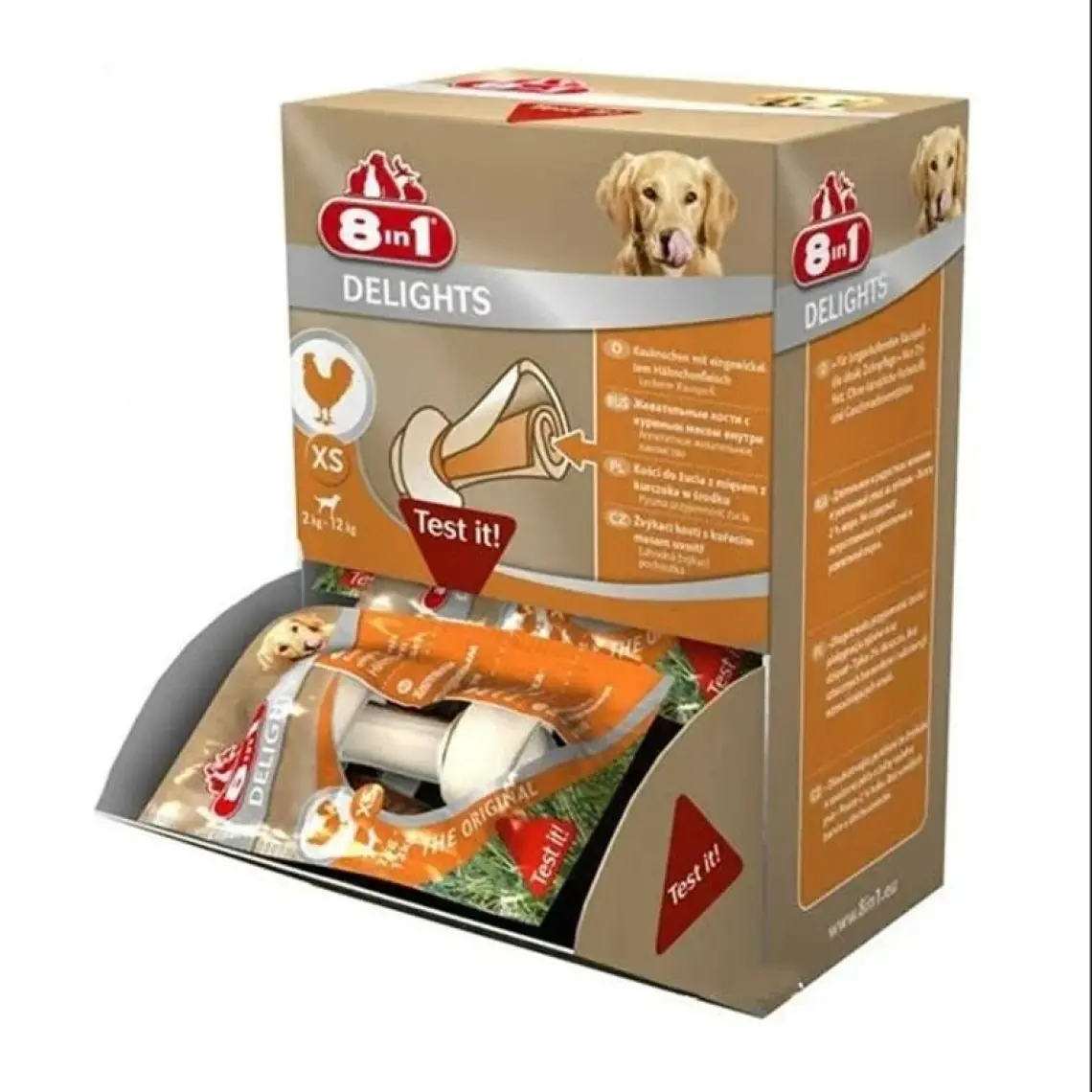 8İn1 Delights Dental Xs Köpek Diş Bakım Kemiği Small Düğüm 12 Gr
