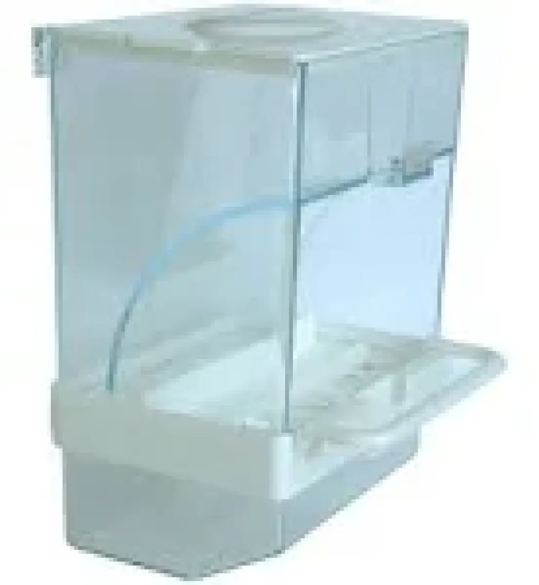 Garden Mix Akıllı Kuş Yemliği Taban Hazneli Beyaz (10 - 7,5) - 14,5 cm