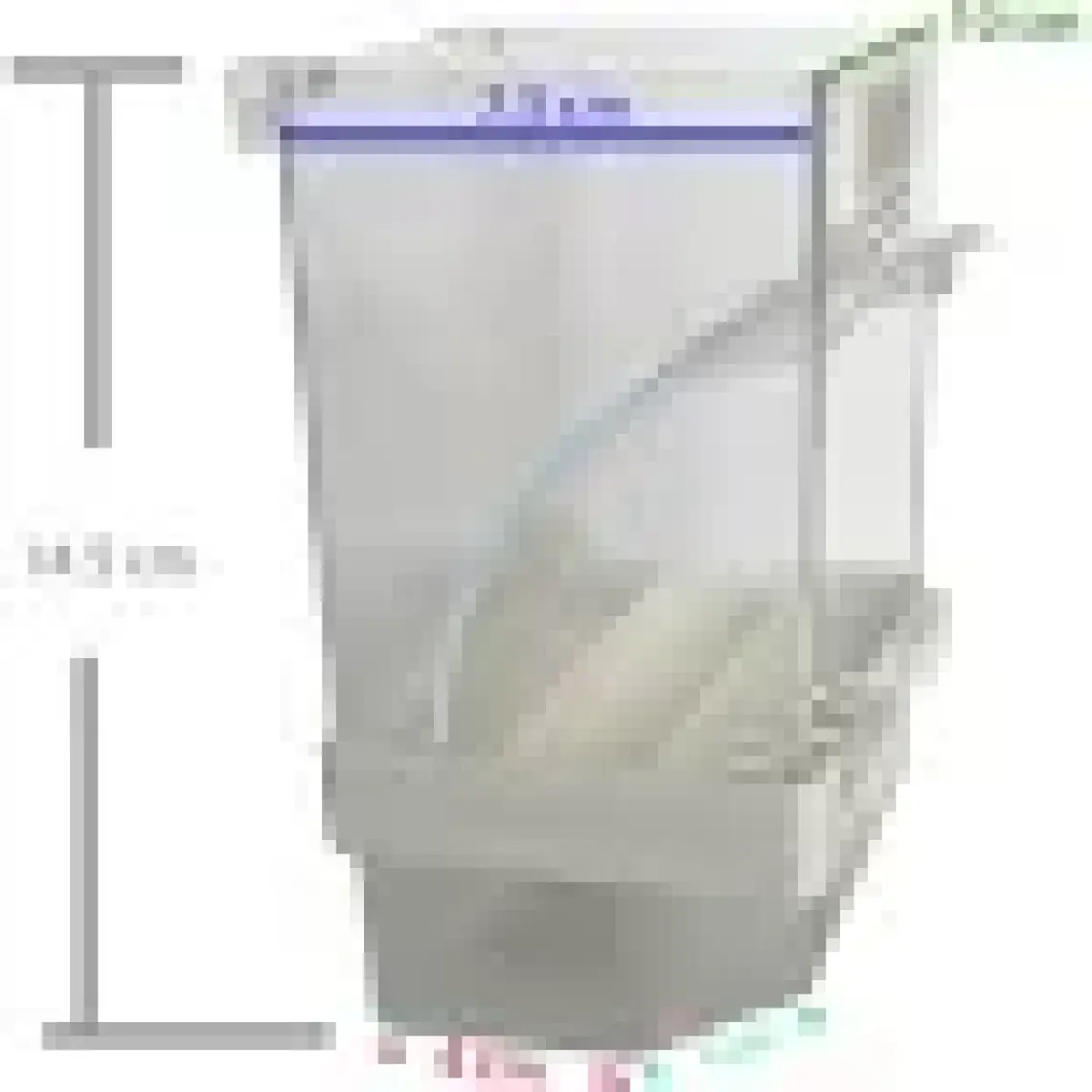 Garden Mix Akıllı Kuş Yemliği Taban Hazneli Beyaz (10 - 7,5) - 14,5 cm