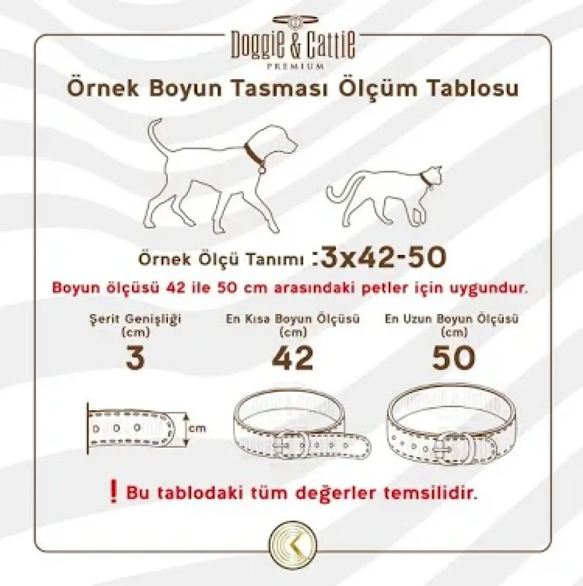 Doggie Eğitim Serisi Dikenli Boğma Zincir Köpek Tasması 3,5X55 cm