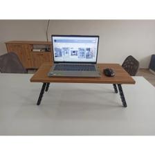 BSH Gülbay Mobilya Laptop Sehpası,masası, Katlanabilir Yatak,koltuk Üstü,kahvaltı,bilgisayar Sehpası Atlantik Çam