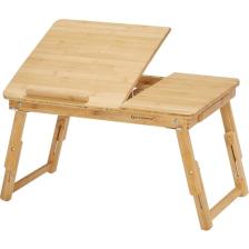 Miletus Bambu Laptop Standı Yükseltilebilir Ders Çalışma Masası Çocuk Çalışma Sehpası Yatak Sehpası Ders Masası Yb