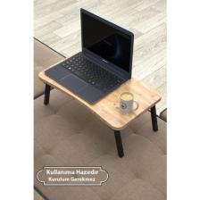 Mobezzo Laptop Sehpası Seyyar Kahvaltı  Masası Katlanır Çalışma Sehpası Atlantik Çam