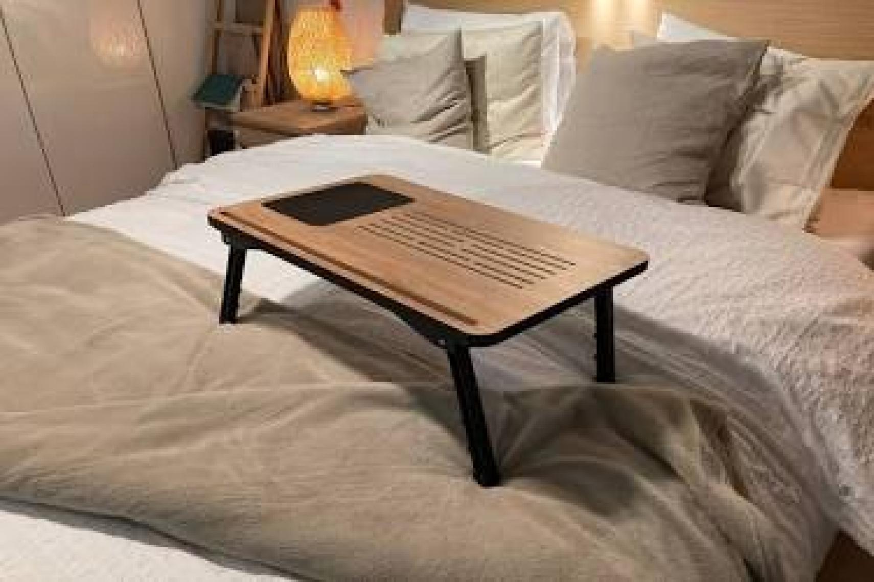 Axolotl Foldaway Telefon ve Tablet Bölmeli Katlanır Ayaklı Laptop Sehpası Notebook Bilgisayar Çalışma Masası,foldaway01