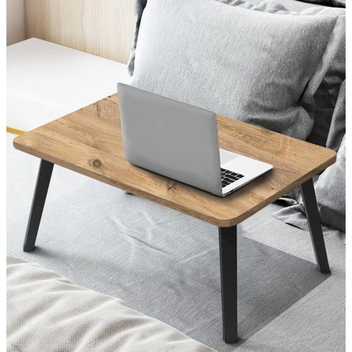 servetavcı Çift Kullanımlı Yükseklik Ayarlı Laptop Sehpası ve Çalışma Masası - Atlantik Çam (Tekerli)
