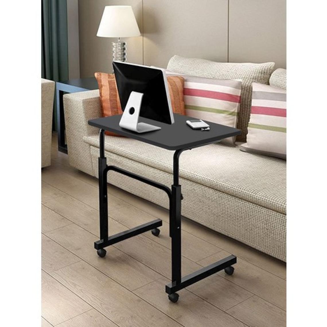 servetavcı Yükseklik Ayarlı Laptop Sehpası ve Çalışma Masası - Antrasit (Tekerli) 70X40