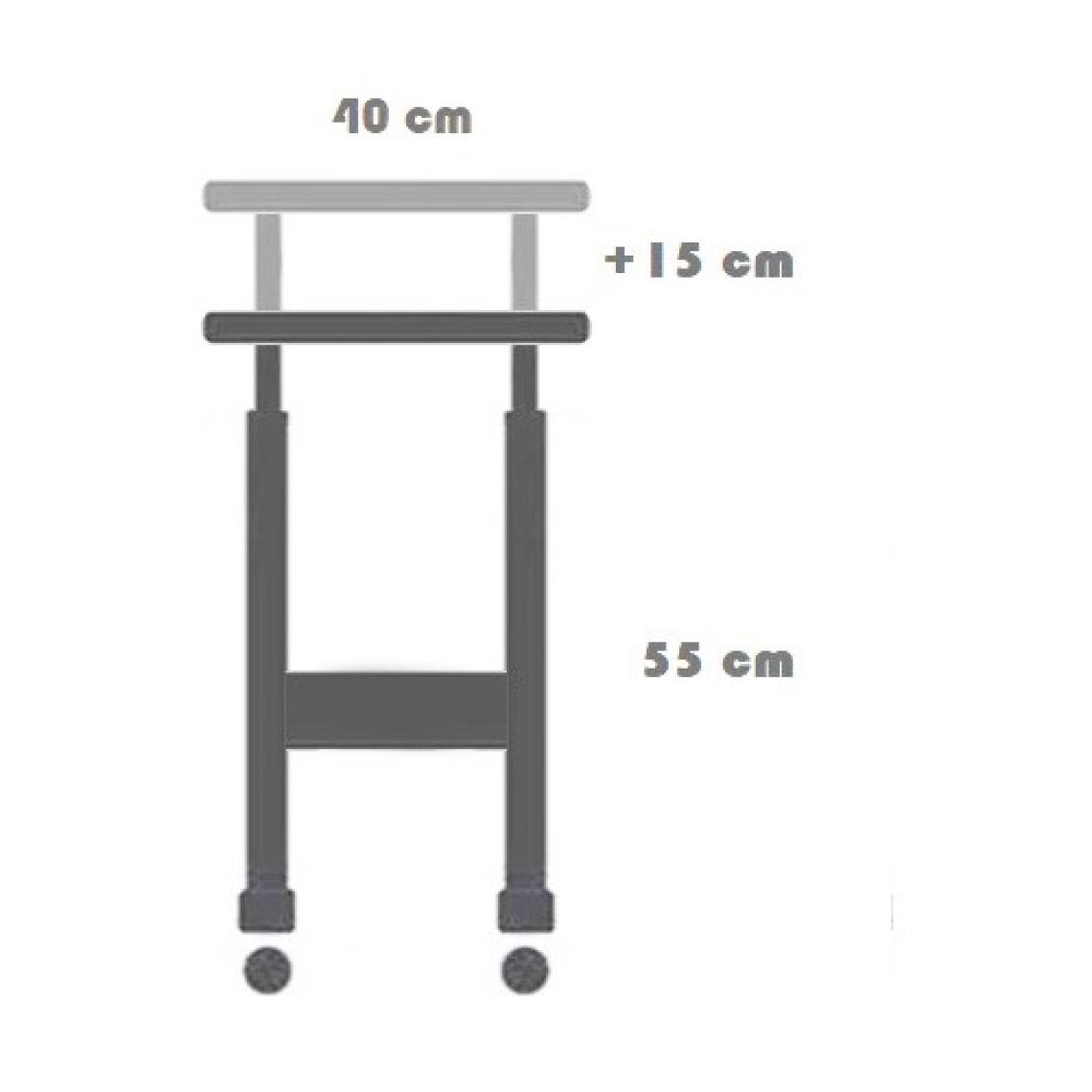 servetavcı Filament Yükseklik Ayarlı Laptop ve Servis Sehpası - Ceviz (Tekerli)