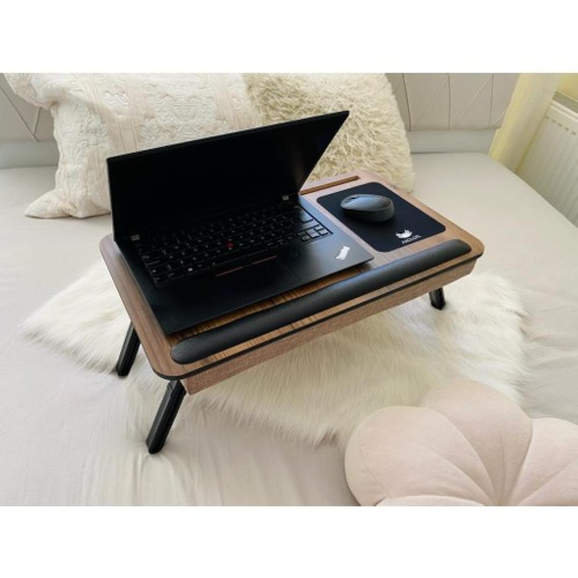 Axolotl Supplyplus Lidya  Tablet Telefon Bölmeli Ayaklı ve Minderli Laptop  Sehpası Bilgisayar Çalışma Masası