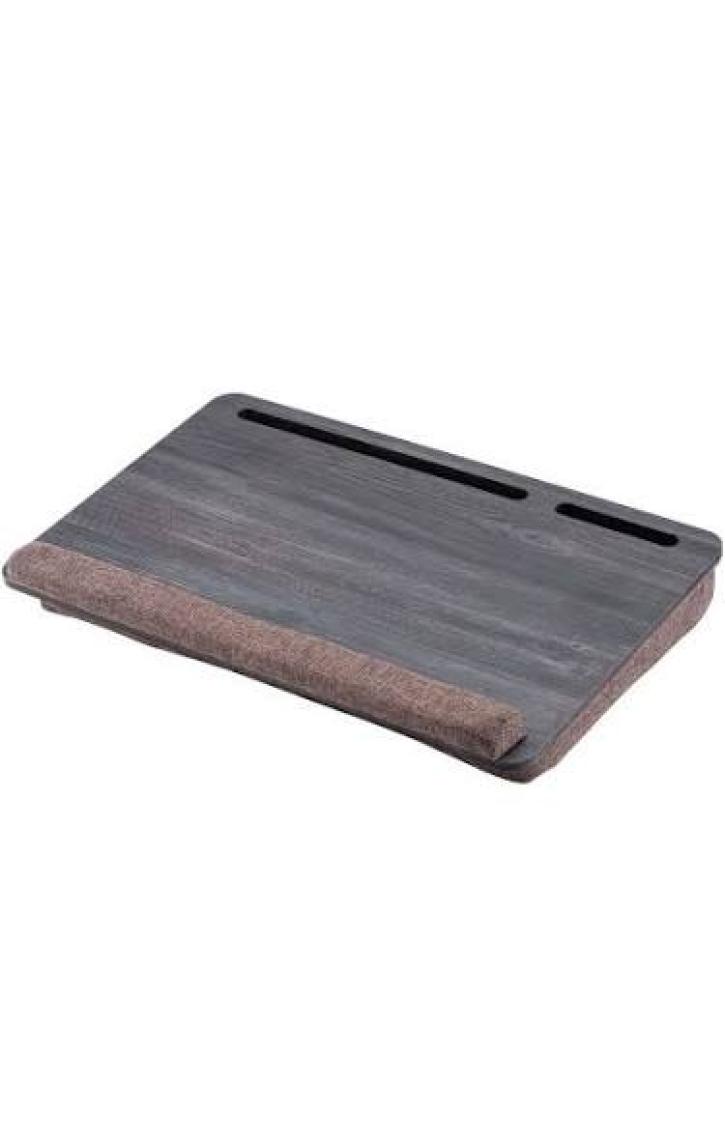 Vigo Wood Minderli Laptop Sehpası 15.6" ve 17.3" Taşınabilir Notebook, Tablet ve Telefon Bölmeli Masa