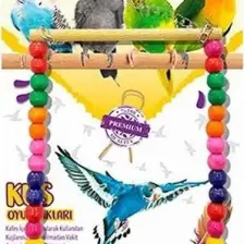 EuroBird Kuş Salıncağı Renkli Boncuklu 16 cm