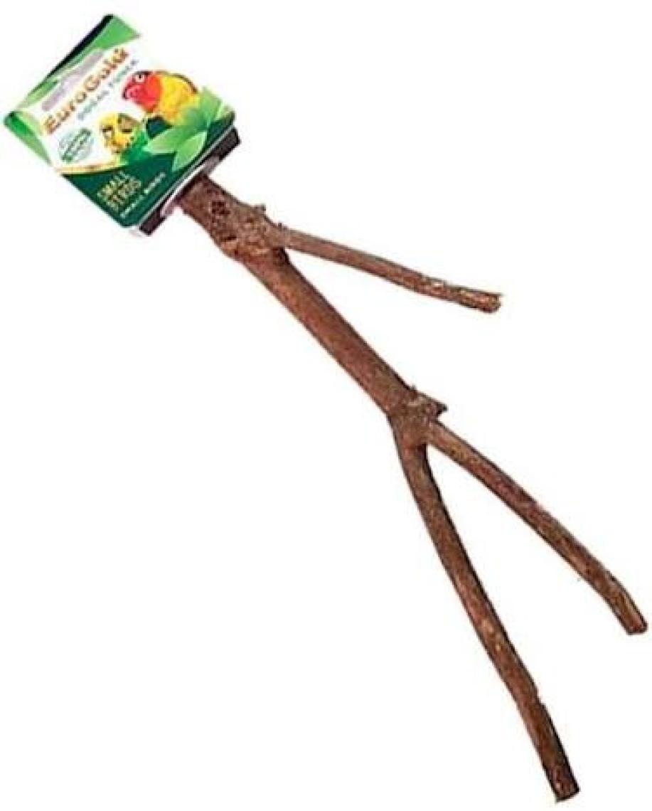 Eurogold Muhabbet - Parakeet Kuşları için Doğal Ahşap Tünek 25 Cm