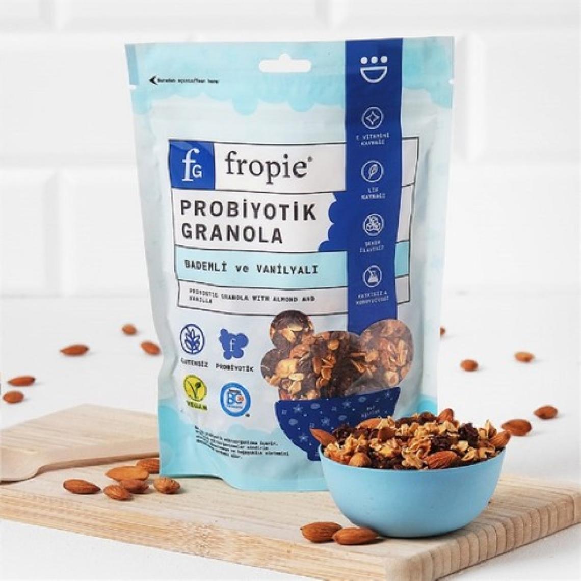 Fropie Probiyotik Granola  Badem & Vanilya 200 gr x 3 Adet