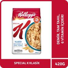 Kellogg's Special K Klasik Kahvaltılık Tam Buğday ve Pirinç Gevreği 420 Gr; Tam Tahıllı; Lif Kaynağı