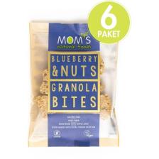 Mom's Natural Foods 6'lı  Glutensiz Yaban Mersini Granola Bıte