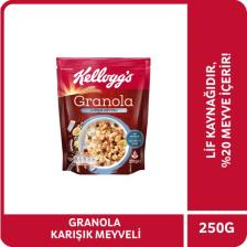 Kellogg's Karışık Meyveli Granola 250 G,%45 Yulaf Ezmesi,%20 Kurutulmuş Meyve,Lif Kaynağı Kahvaltılık Gevrek