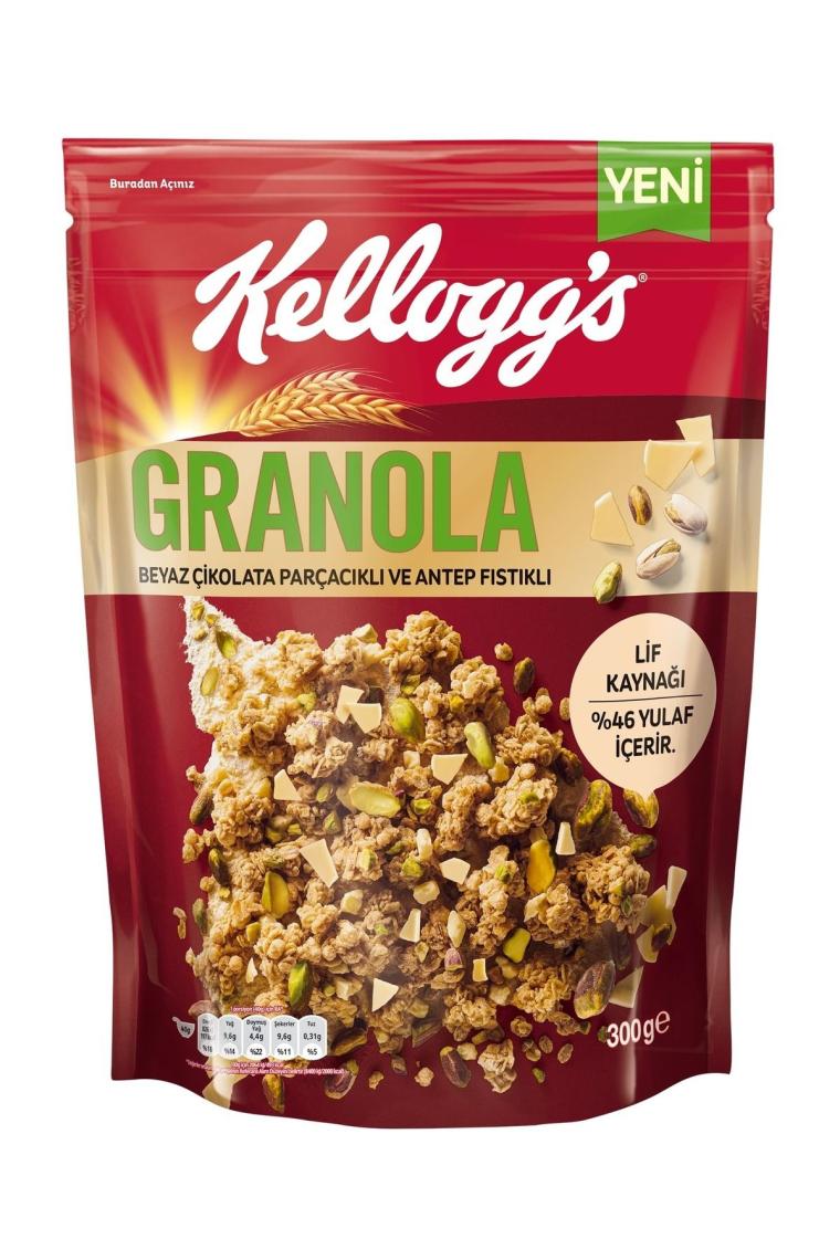 Kellogg's Beyaz Çikolatalı & Antep Fıstıklı Granola 300 gr