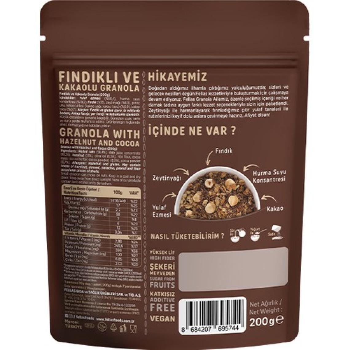 Fellas Granola - Fındık & Kakao (200g)