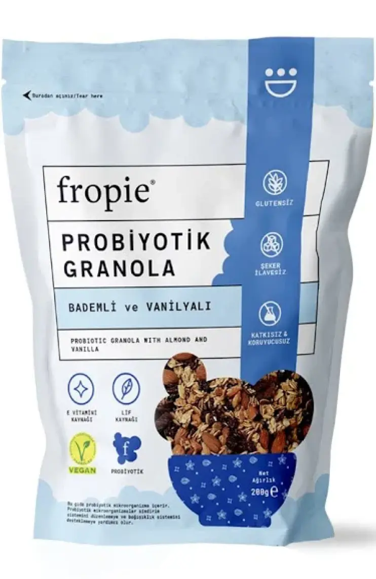 Fropie Badem & Vanilya Probiyotik Granola 200 gr