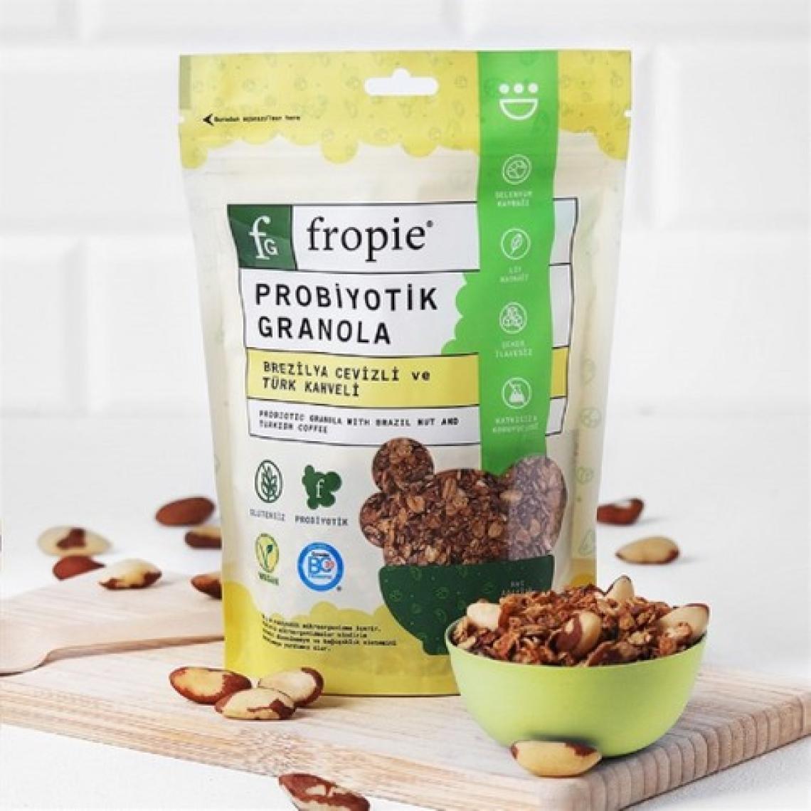 Fropie Probiyotik Granola  Brezilya Cevizi & Kahve 200 gr x 3 Adet