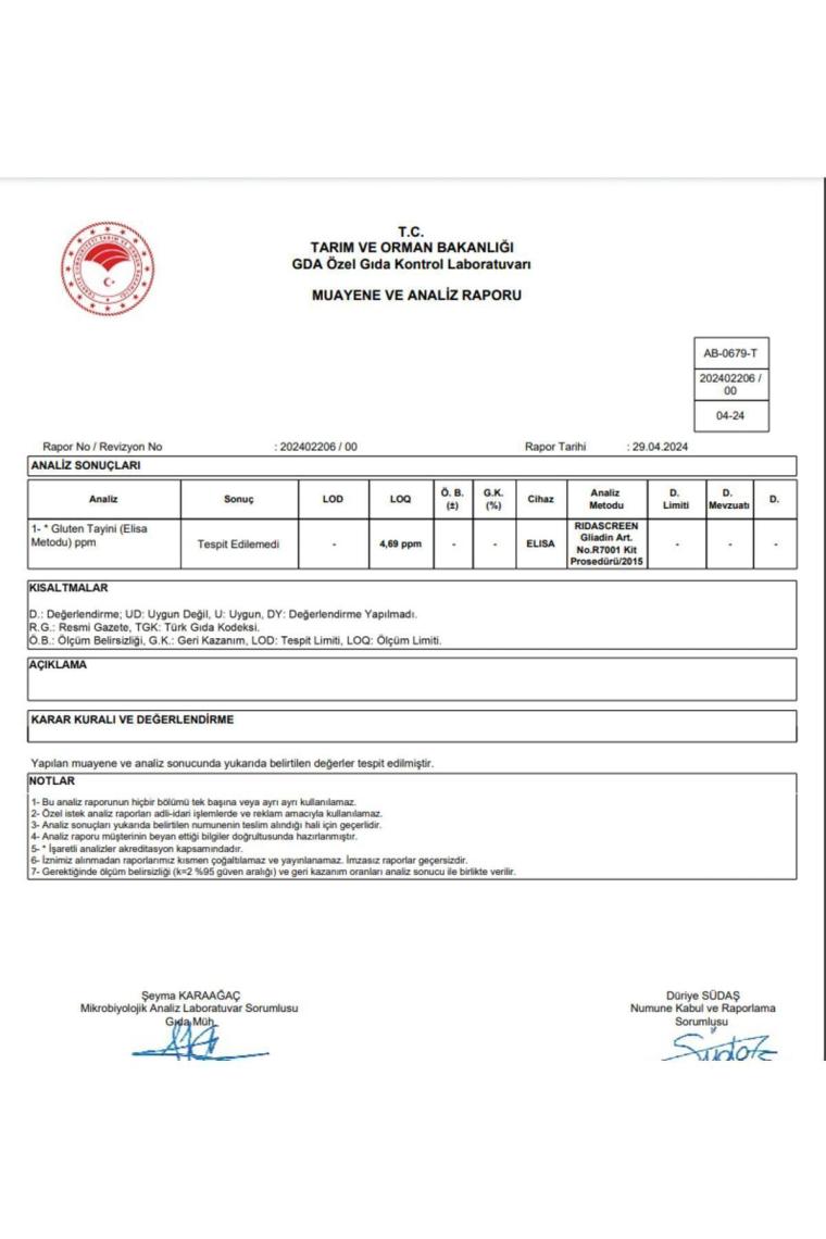 Kappadokia Glütensiz Yulaf Ezmesi 1 kg