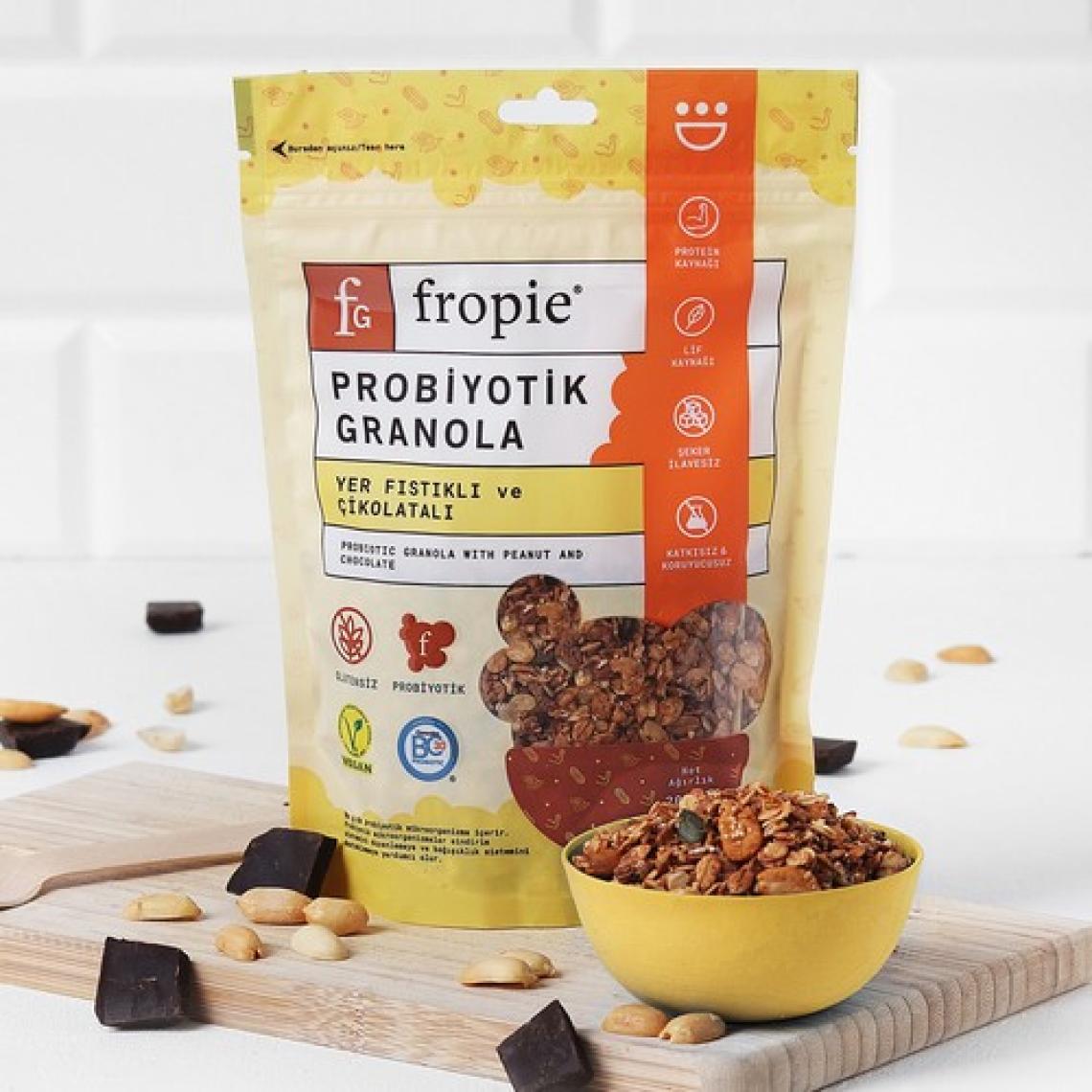 Glutensiz Yer Fıstığı & Çikolatalı Probiyotik Granola - 200 g