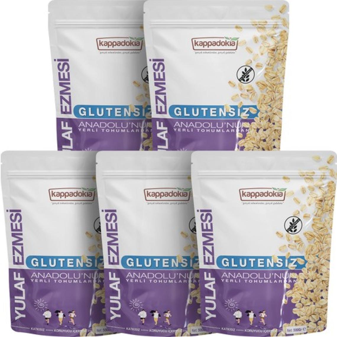 Kappadokia 2.5 Kg Yerli Glütensiz Yulaf Ezmesi-(500 Gr x 5)